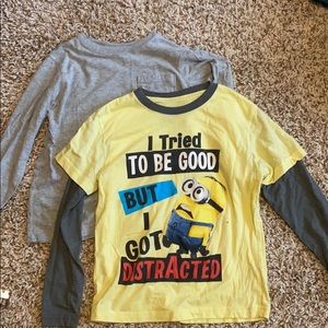 Minions Graphic Tee-- Long sleeve Bundle